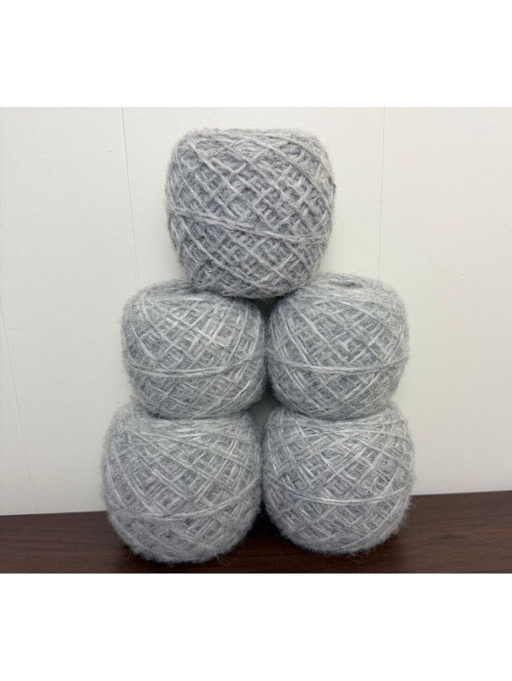 Reclaimed Cotton Blend DK Yarn 1118 Yds Gray Heather 488g (7 Cakes)